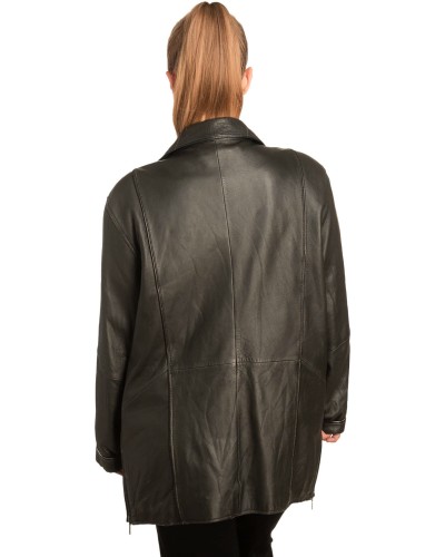 Γνήσιο Γυναικέιο Δερμάτινο Μπουφάν - B258