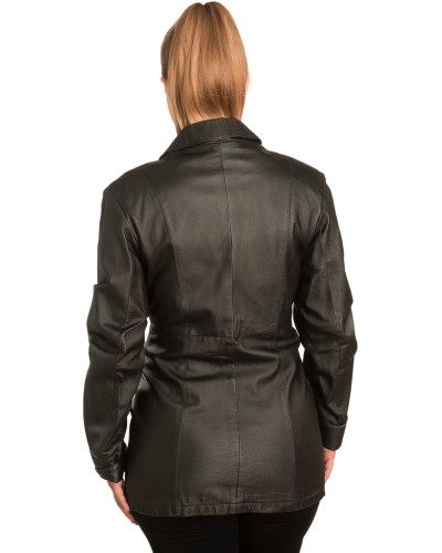 Γνήσιο Γυναικέιο Δερμάτινο Σακάκι - B264