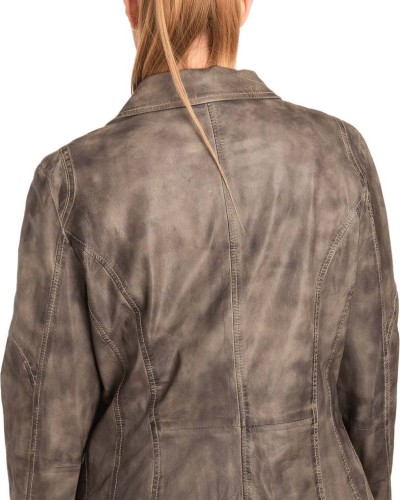 Γνήσιο Γυναικέιο Δερμάτινο Σακάκι - B265