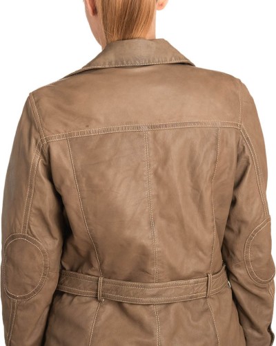 Γνήσιο Γυναικέιο Δερμάτινο μπουφάν- B267