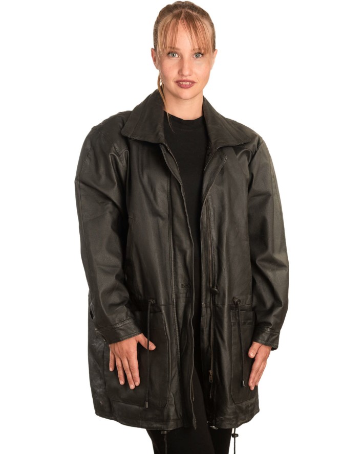 Γνήσιο Γυναικέιο Δερμάτινο μπουφάν - B273