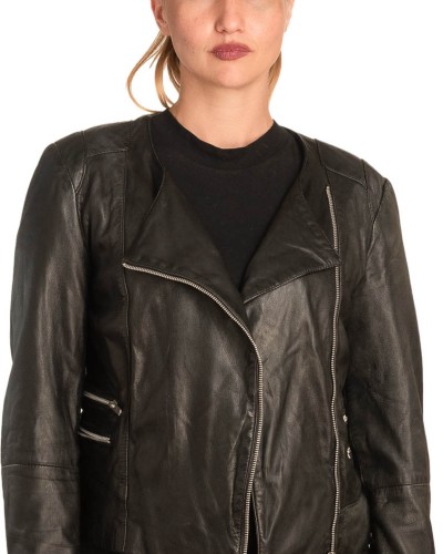 Γνήσιο Γυναικέιο Δερμάτινο μπουφάν - B274