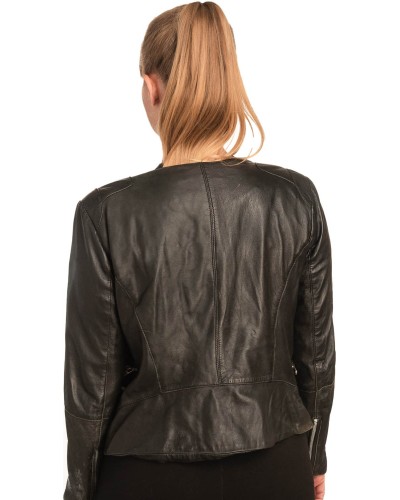 Γνήσιο Γυναικέιο Δερμάτινο μπουφάν - B274
