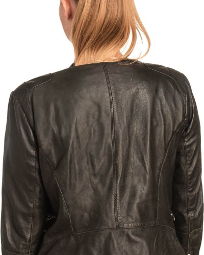 Γνήσιο Γυναικέιο Δερμάτινο μπουφάν - B274