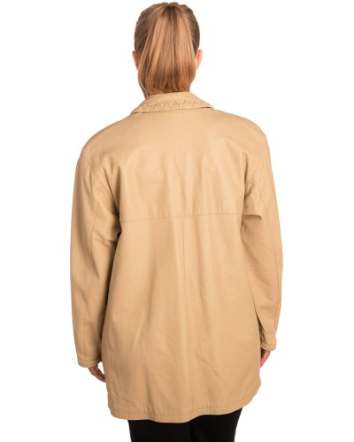 Γνήσιο Γυναικέιο Δερμάτινο σακάκι - B275