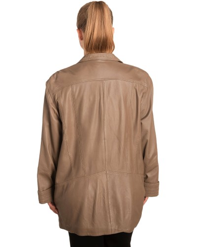 Γνήσιο Γυναικέιο Δερμάτινο Μπουφάν - B288