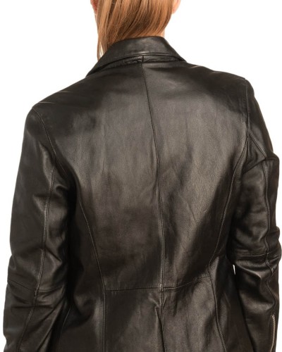 Γνήσιο Γυναικέιο Δερμάτινο Μπουφάν - B306