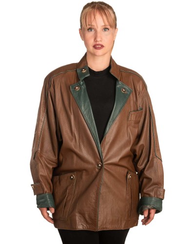 Γνήσιο Γυναικέιο Δερμάτινο Μπουφάν - B321