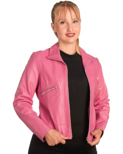 Γνήσιο Γυναικέιο Δερμάτινο Μπουφάν - B325