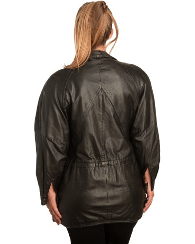 Γνήσιο Γυναικέιο Δερμάτινο Μπουφάν - B329