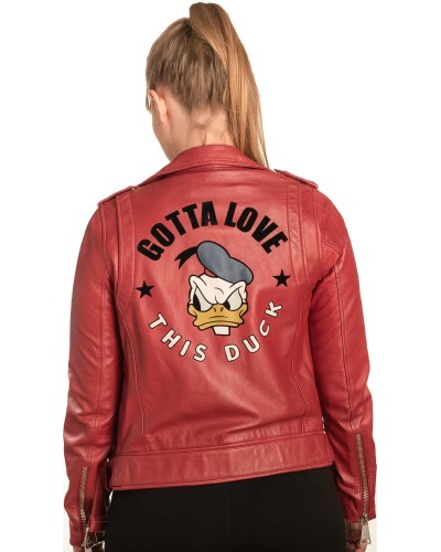 Γνήσιο Γυναικέιο Δερμάτινο Μπουφάν - B330