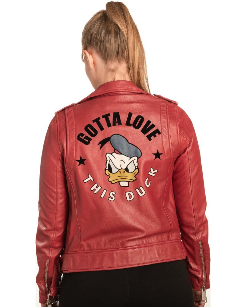 Γνήσιο Γυναικέιο Δερμάτινο Μπουφάν - B330