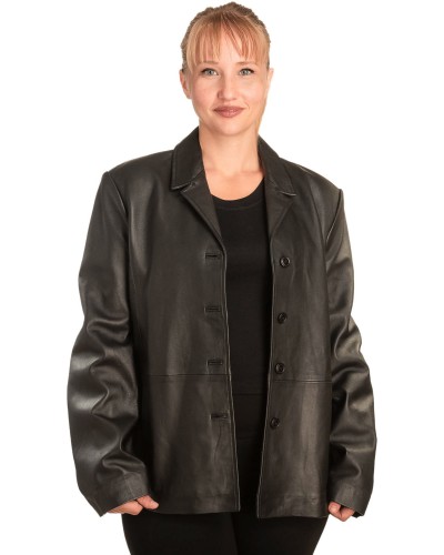 Γνήσιο Γυναικέιο Δερμάτινο Σακάκι - B333