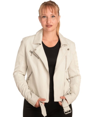 Γνήσιο Γυναικέιο Δερμάτινο Μπουφάν - B337