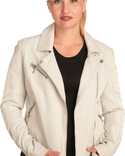 Γνήσιο Γυναικέιο Δερμάτινο Μπουφάν - B337