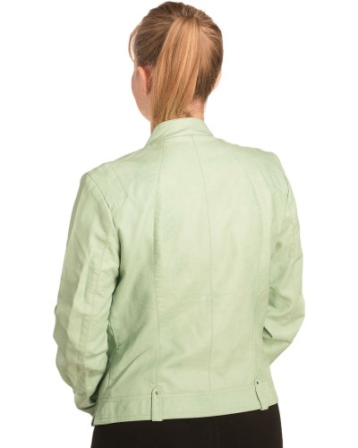 Γνήσιο Γυναικέιο Δερμάτινο Μπουφάν - B340