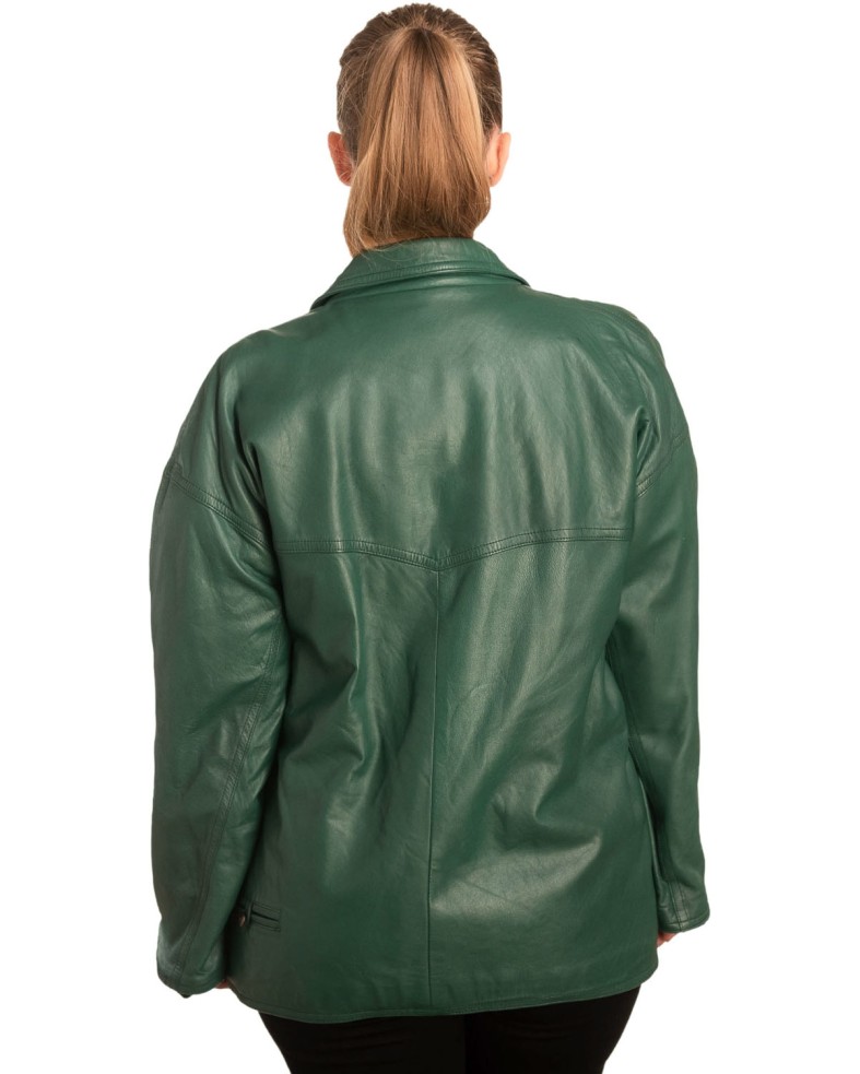 Γνήσιο Γυναικέιο Δερμάτινο Σακάκι - B710