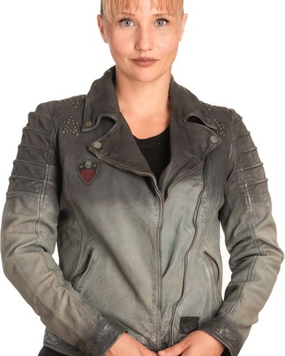 Γνήσιο Γυναικέιο Δερμάτινο Μπουφάν - B722