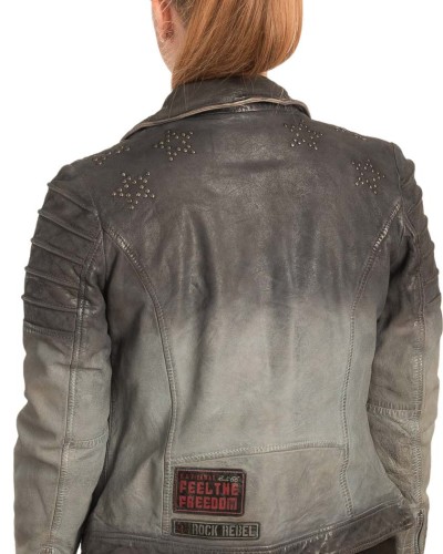 Γνήσιο Γυναικέιο Δερμάτινο Μπουφάν - B722