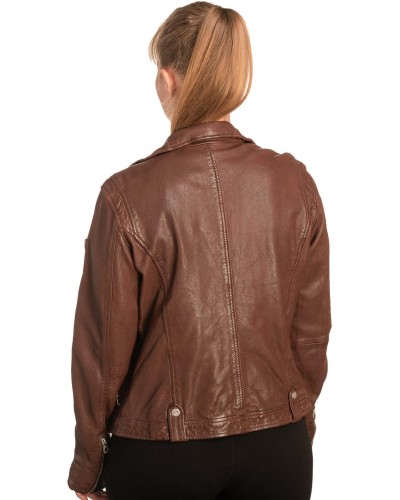 Γνήσιο Γυναικέιο Δερμάτινο Μπουφάν - B724