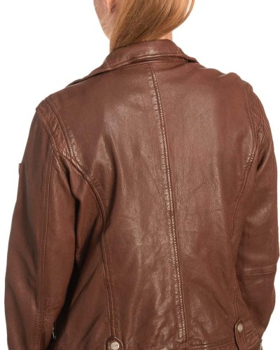 Γνήσιο Γυναικέιο Δερμάτινο Μπουφάν - B724