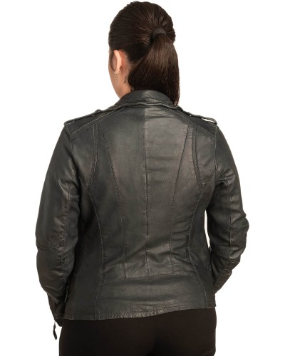 Γνήσιο Γυναικέιο Δερμάτινο Μπουφάν - B744