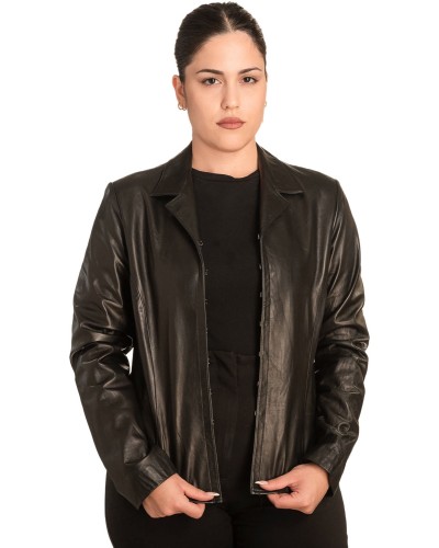 Γνήσιο Γυναικέιο Δερμάτινο Σακάκι - B750