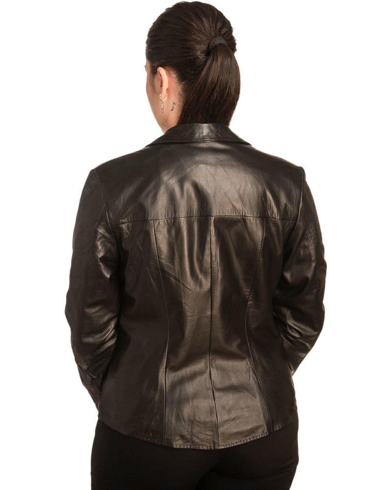 Γνήσιο Γυναικέιο Δερμάτινο Σακάκι - B750