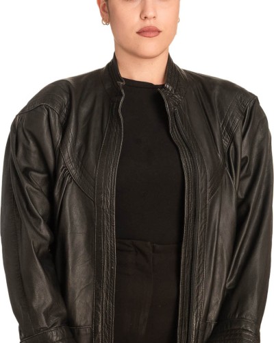 Γνήσιο Γυναικέιο Δερμάτινο Μπουφάν - B752