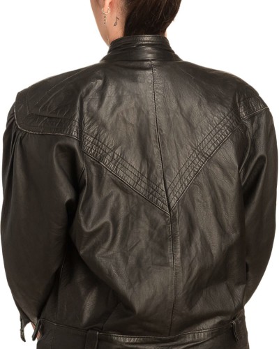 Γνήσιο Γυναικέιο Δερμάτινο Μπουφάν - B752