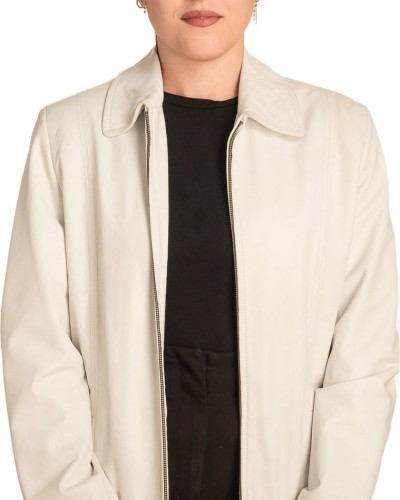 Γνήσιο Γυναικέιο Δερμάτινο Μπουφάν - B756