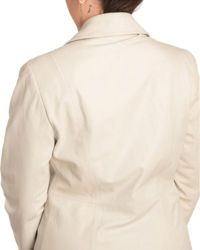 Γνήσιο Γυναικέιο Δερμάτινο Μπουφάν - B756