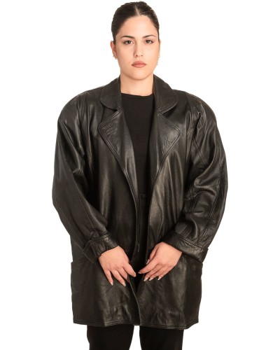 Γνήσιο Γυναικέιο Δερμάτινο Μπουφάν - B763