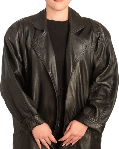 Γνήσιο Γυναικέιο Δερμάτινο Μπουφάν - B763