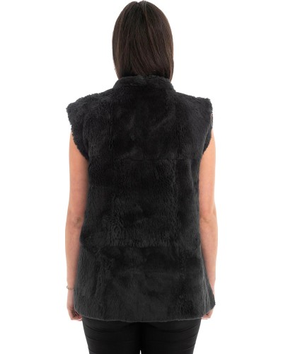 Γνήσια Γυναικεία Φυσική Γούνα Γιλέκο - F58