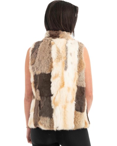 Γνήσια Γυναικεία Φυσική Γούνα Γιλέκο - F105