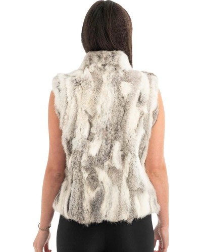 Γνήσια Γυναικεία Φυσική Γούνα Γιλέκο - F107