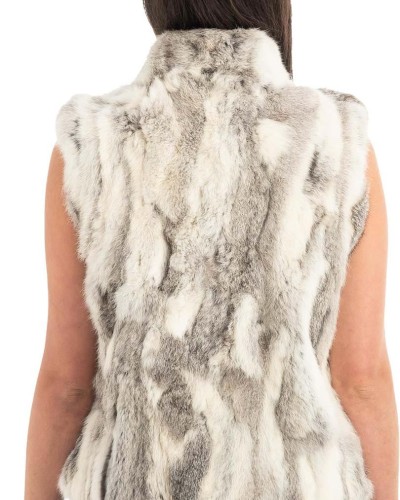 Γνήσια Γυναικεία Φυσική Γούνα Γιλέκο - F107