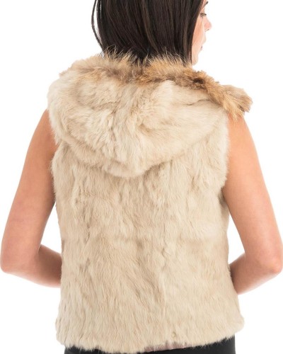 Γνήσια Γυναικεία Φυσική Γούνα Γιλέκο - F118