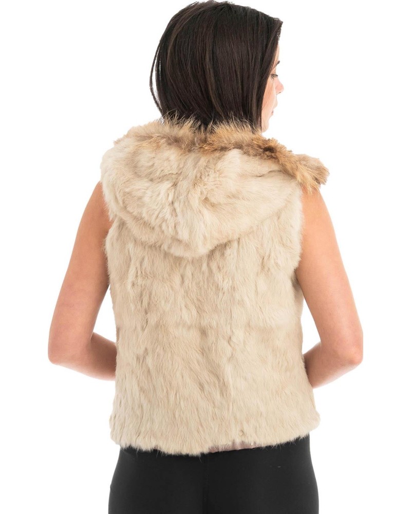 Γνήσια Γυναικεία Φυσική Γούνα Γιλέκο - F118