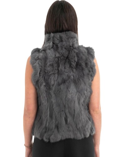 Γνήσια Γυναικεία Φυσική Γούνα Γιλέκο - F123