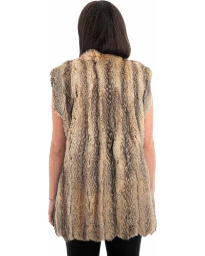 Γνήσια Γυναικεία Φυσική Γούνα Γιλέκο - F125