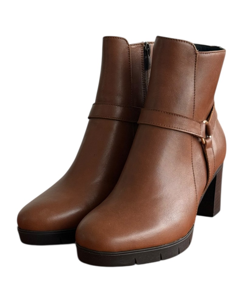 Δερμάτινο Γυναικείo Μποτάκι - F147