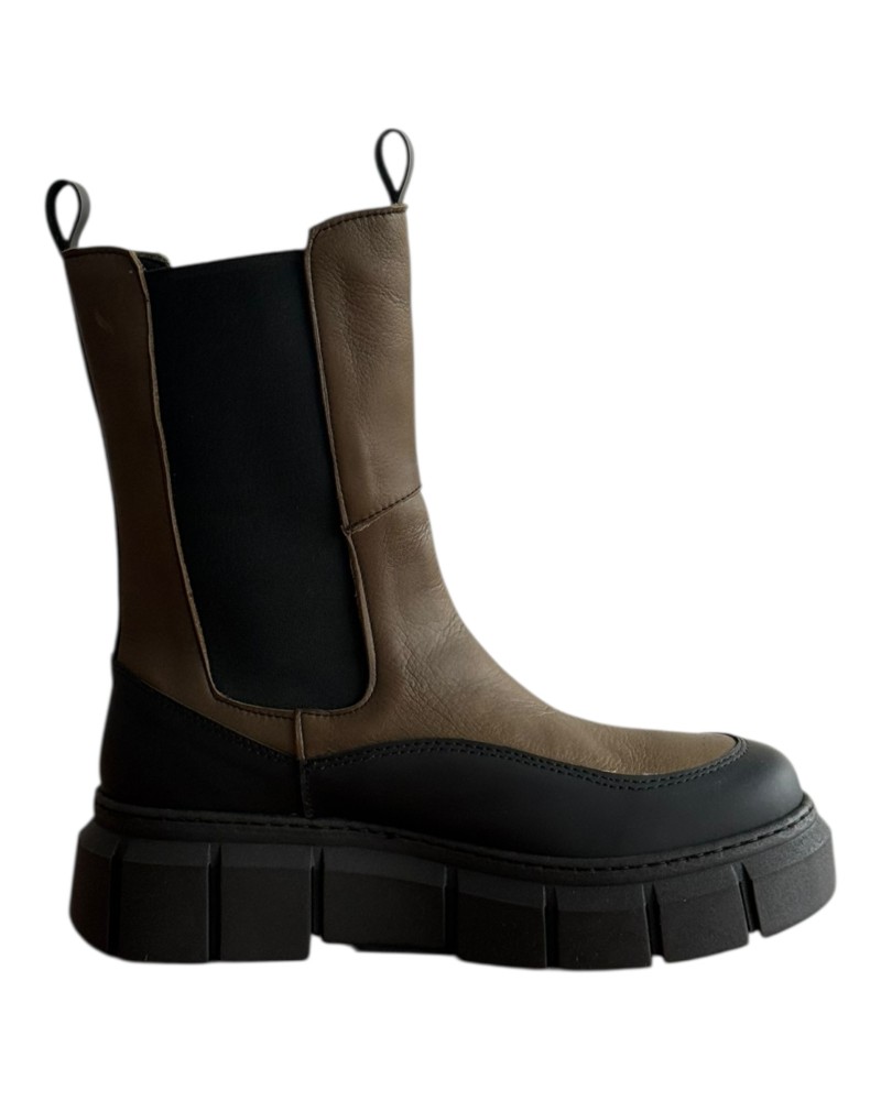 Δερμάτινο Γυναικείo Μποτάκι - F184