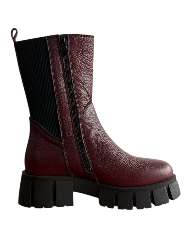 Δερμάτινο Γυναικείo Μποτάκι - F186