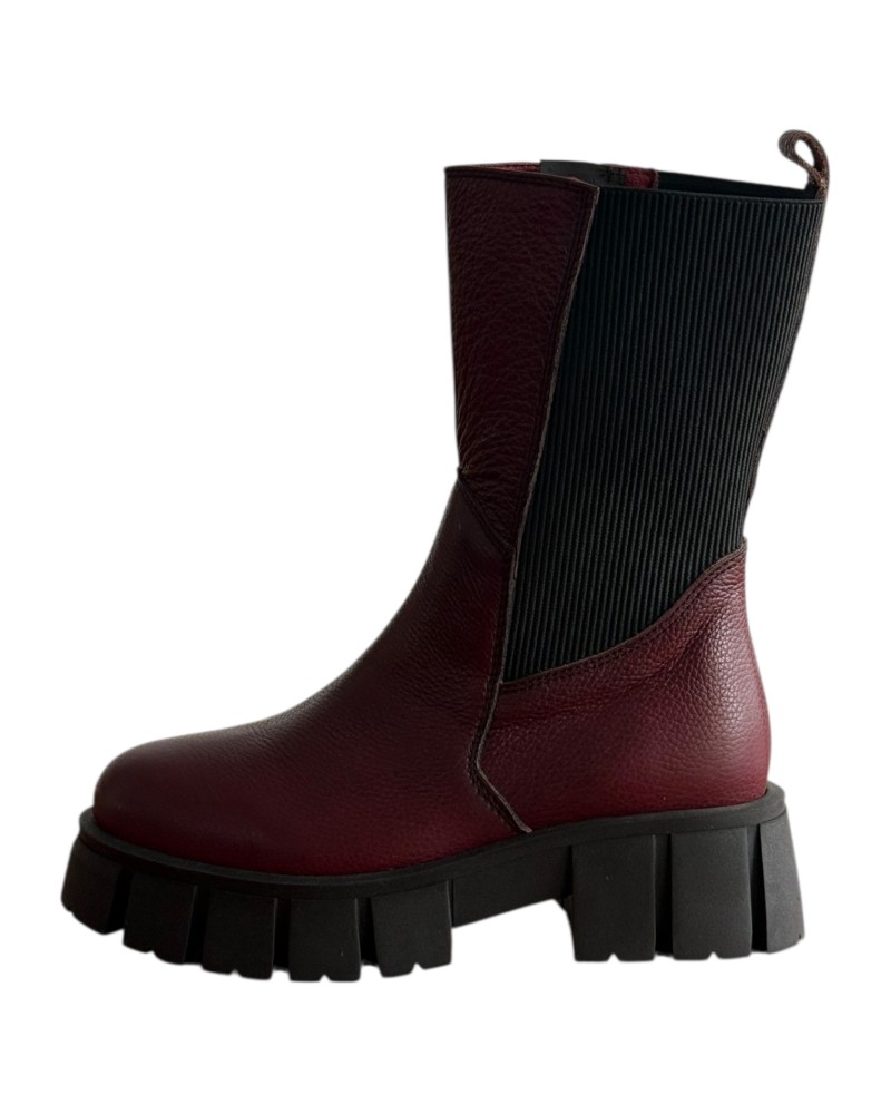 Δερμάτινο Γυναικείo Μποτάκι - F186