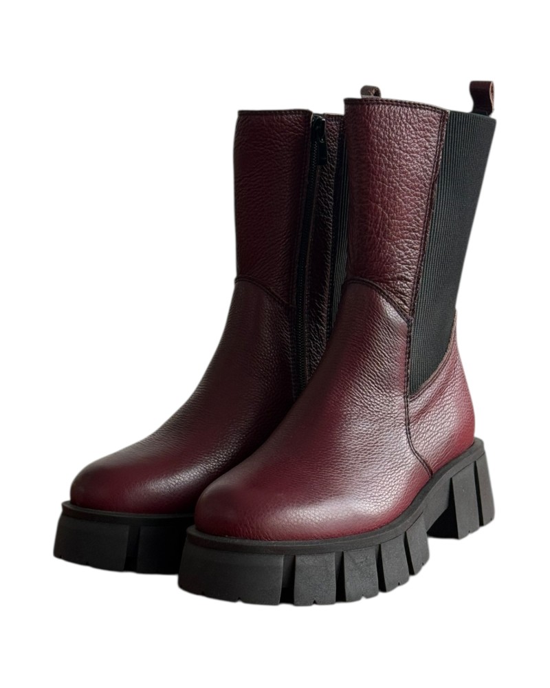 Δερμάτινο Γυναικείo Μποτάκι - F186