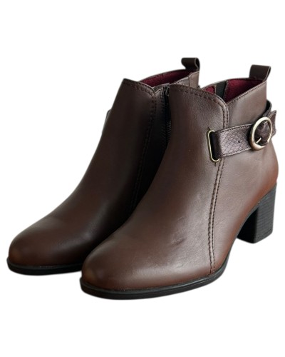 Δερμάτινο Γυναικείo Μποτάκι - F189