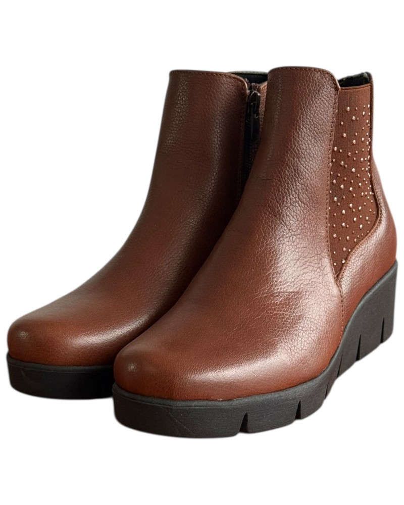 Δερμάτινο Γυναικείo Μποτάκι - F242