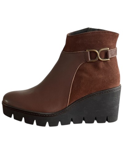 Δερμάτινο Γυναικείo Μποτάκι - F243